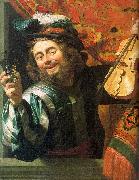 The Merry Fiddler Gerrit van Honthorst